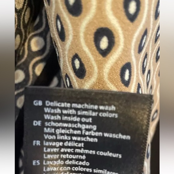 Scotch & Soda Maison Scotch Black Gold Printed Pajama LS Blazer Womens Size S - Picture 5 of 8